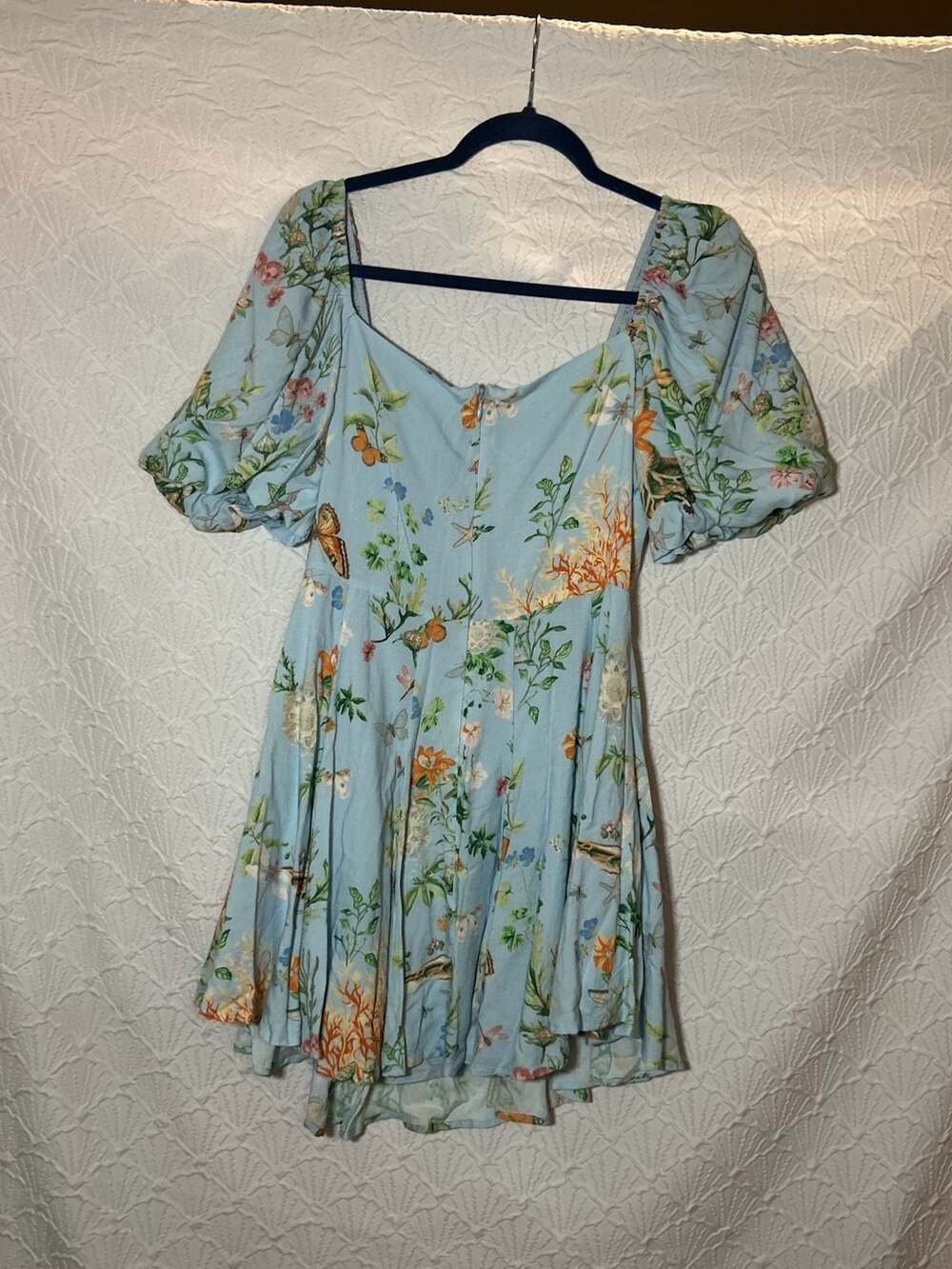 Altar'd State Butterfly Garden Mini Dress Size XL Blue Multi - Picture 5 of 5
